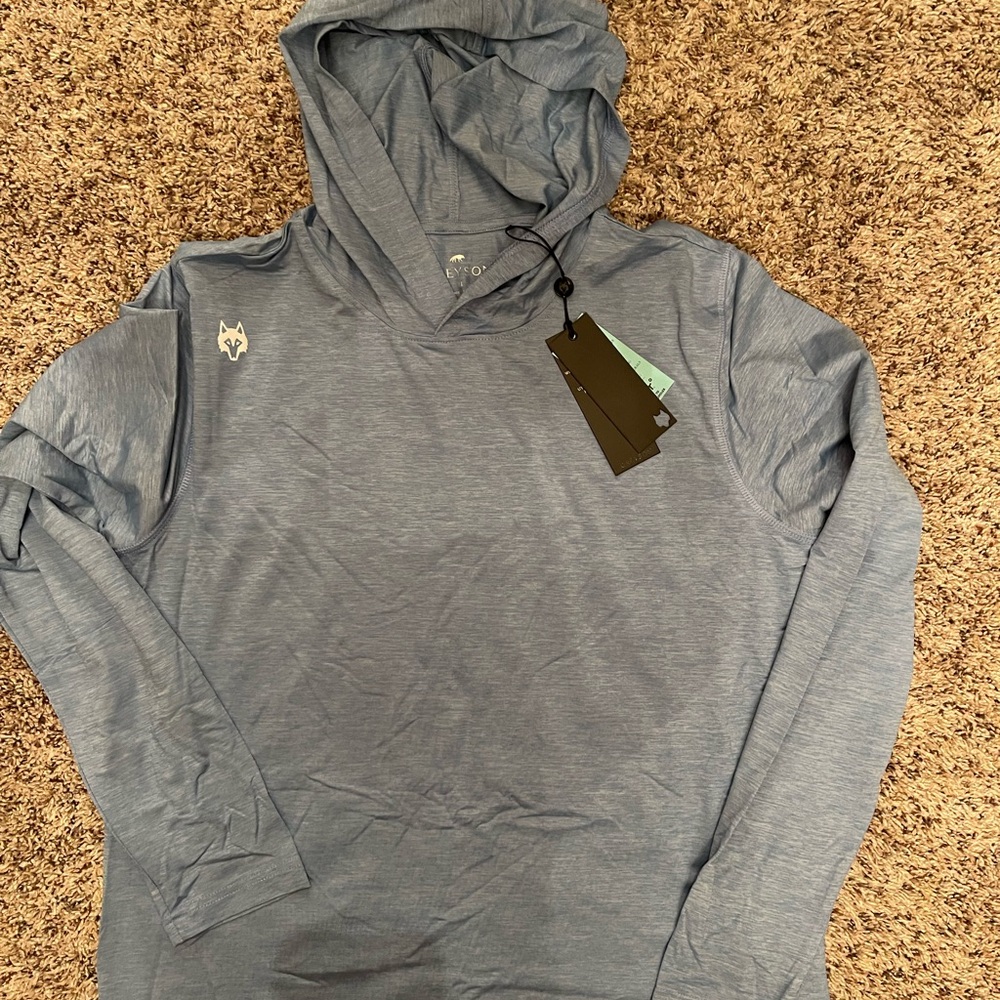 Greyson Men's Blue Hoodie Shirt baby blue color